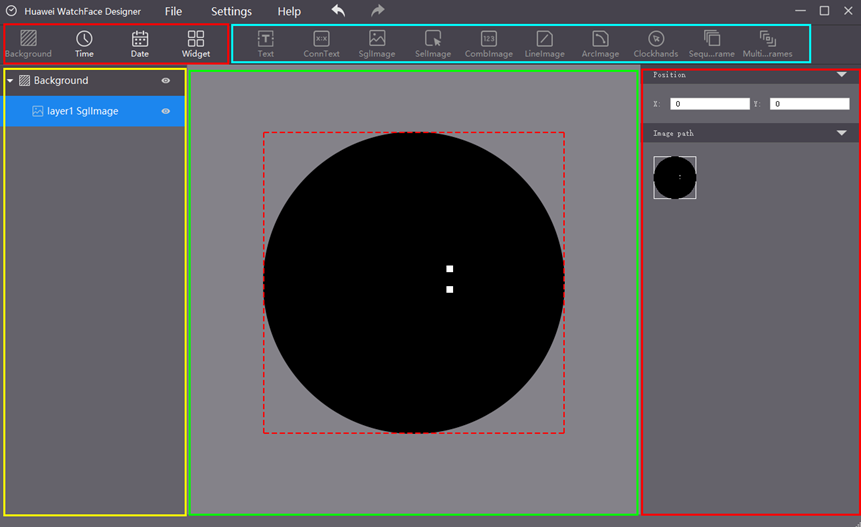 Huawei watch shop face maker software