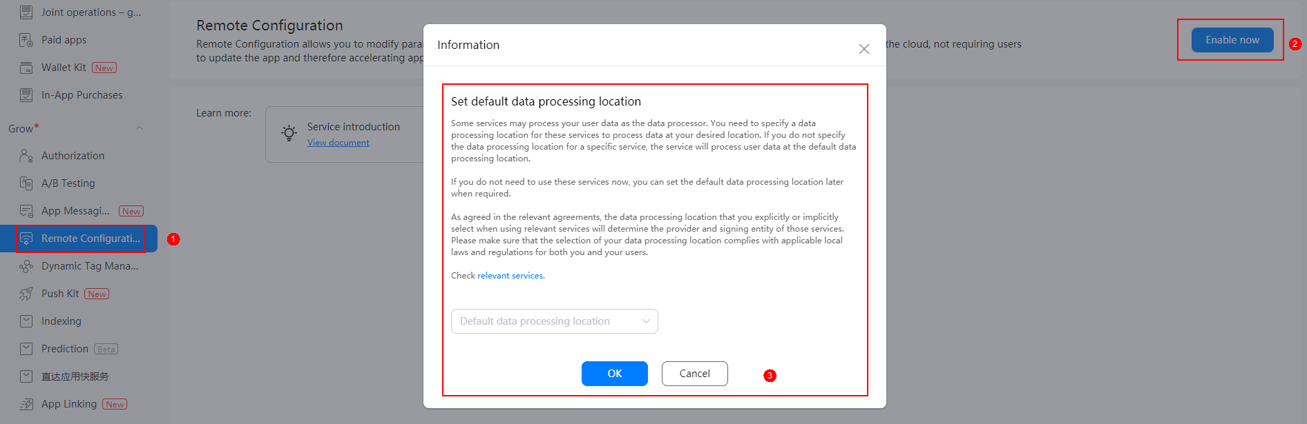 Appgallery Connect Help Center Managing The Default Data Processing Location Appgallery Connect Help Center Managing The Default Data Processing Location