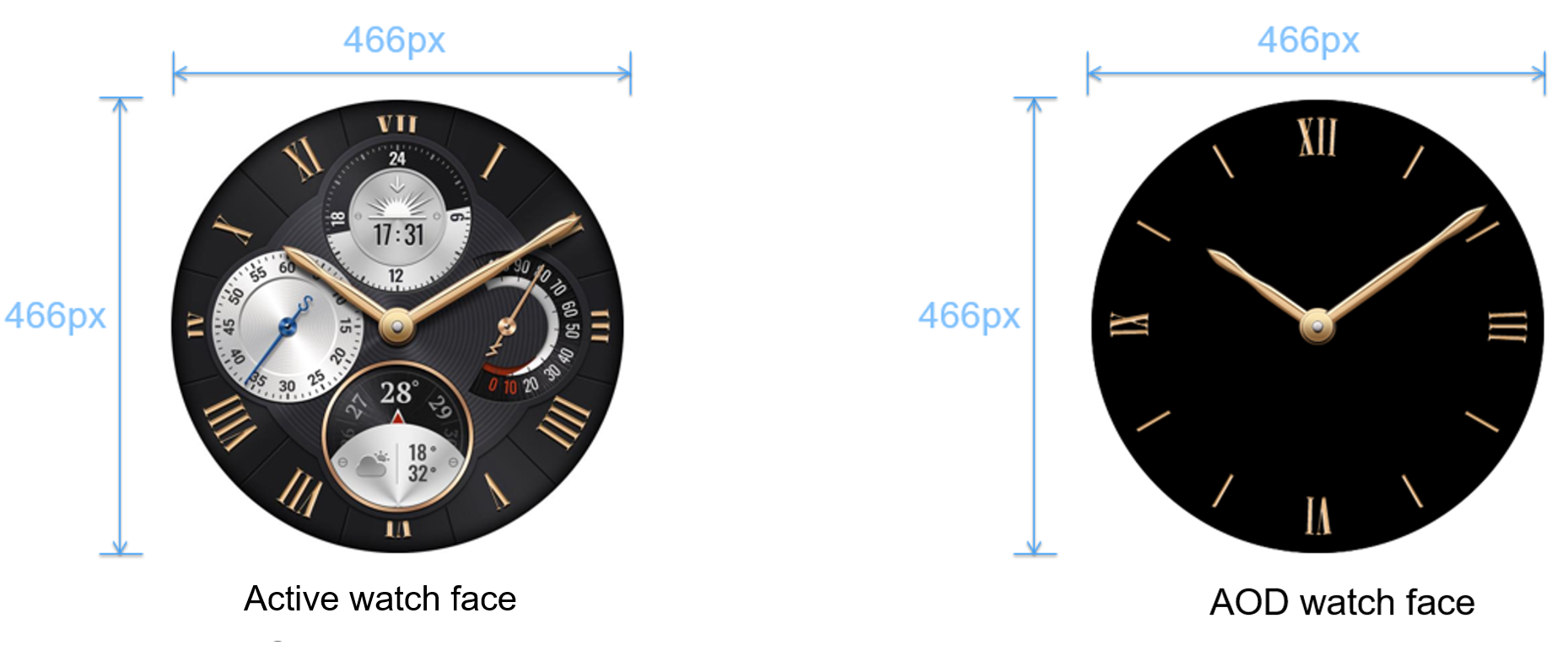 HUAWEI WATCH Series Watch Face Design Guide and Specifications-Smart Watch- Watch Face Themes-Development Guide-HUAWEI Themes | HUAWEI Developers