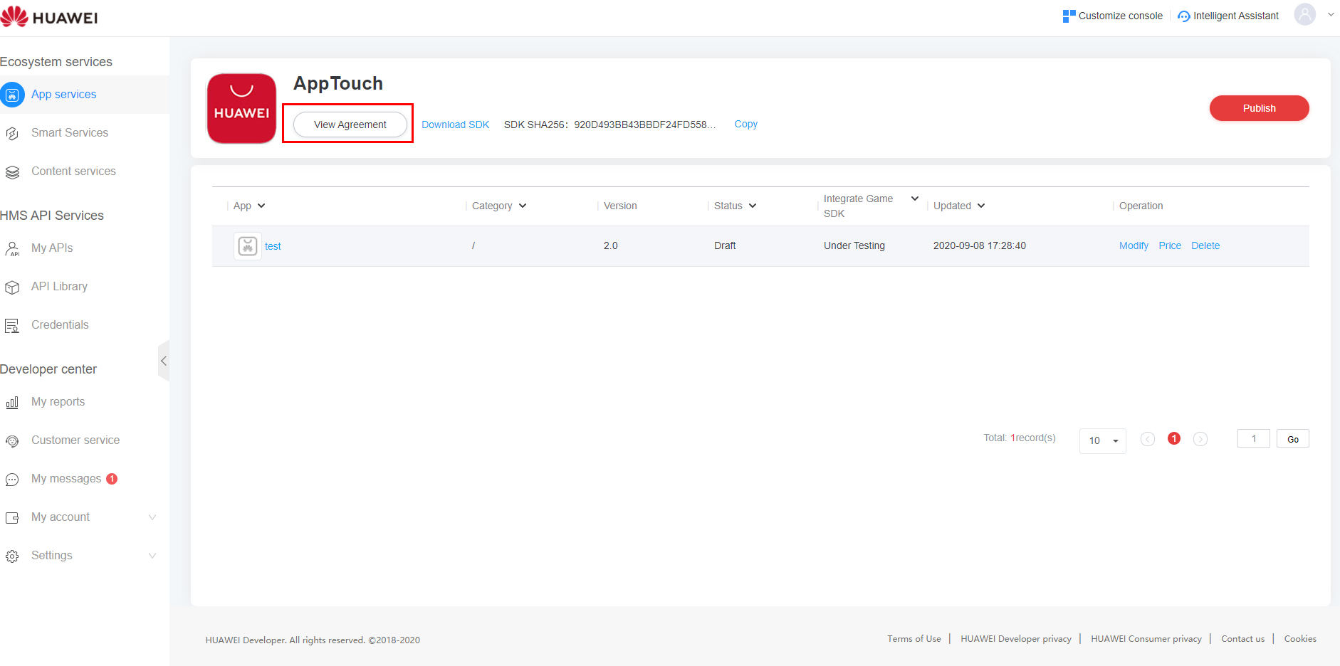 Online Signing Guide-Joint Operation Guide-AppTouch - HUAWEI Developers