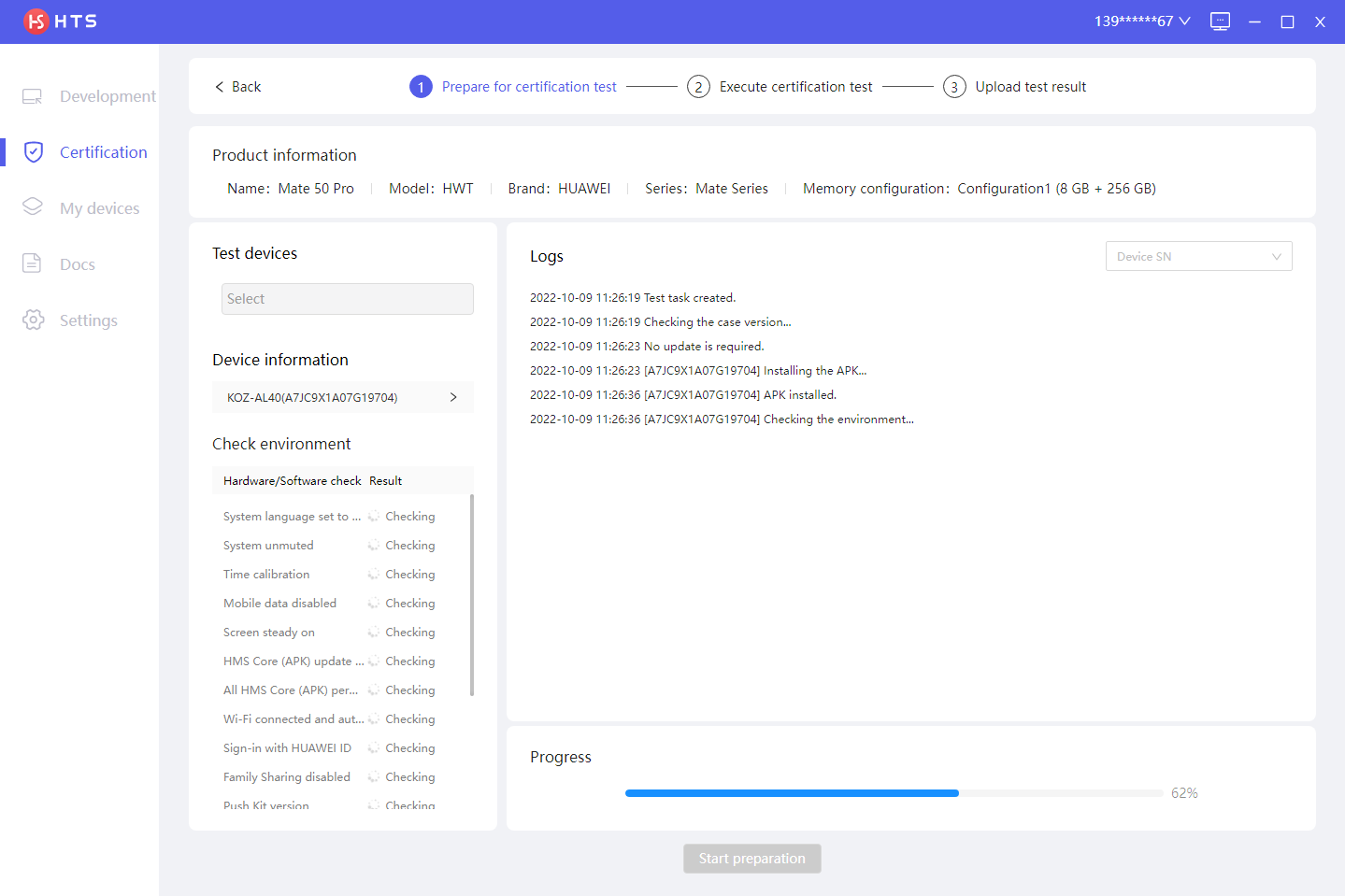 Testing Hw Certification Testing-Usage Guide-HMS Test Suite-Ecosystem Cooperation ...