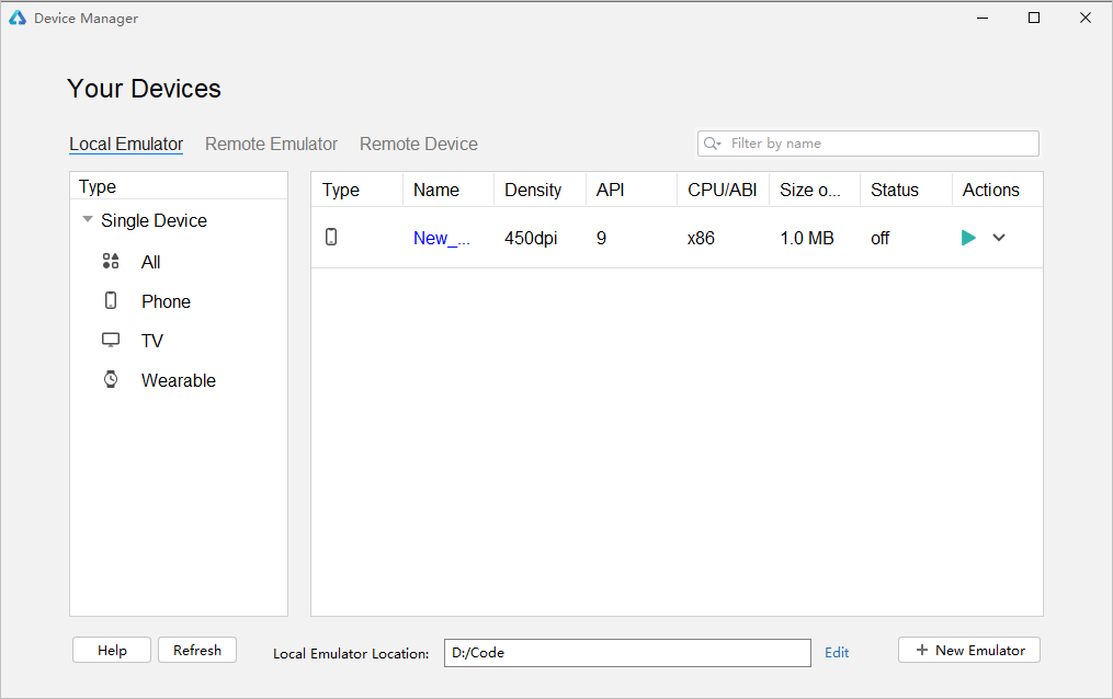 HarmonyOS Developer DevEco Studio使用指南-使用模拟器运行应用-鸿蒙开发者社区