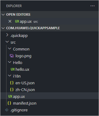 Quick App Ide Creating a Quick App Project-Project Wizard-HUAWEI Quick App IDE ...