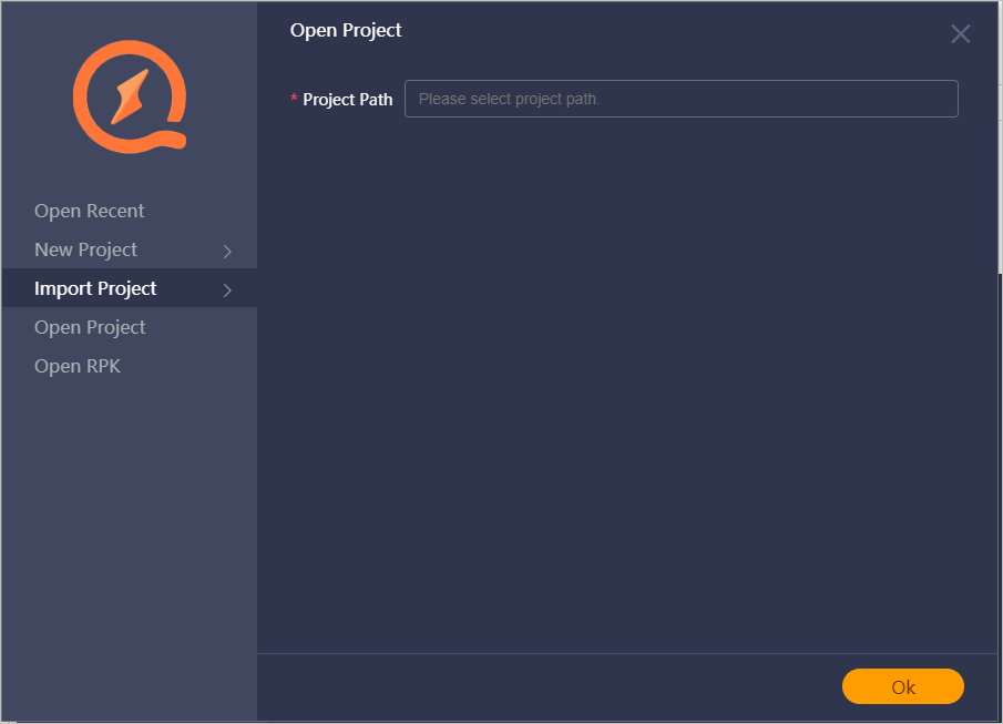 Quick App Ide Opening a Project-Project Wizard-HUAWEI Quick App IDE Operation Guide ...