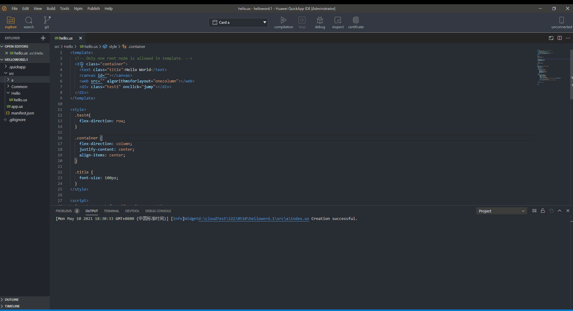 Quick App Ide Syntax Assistant for the UX File-Editing Code-Developing a Quick App ...