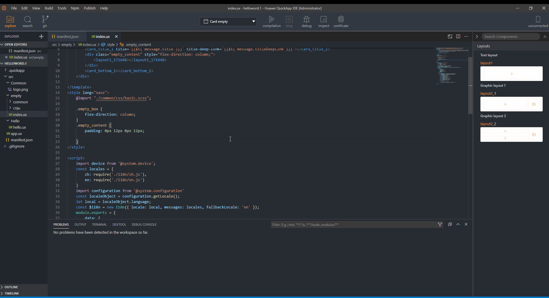 Quick App Ide Card-Enriching App Content-Developing a Quick App-HUAWEI Quick App IDE ...