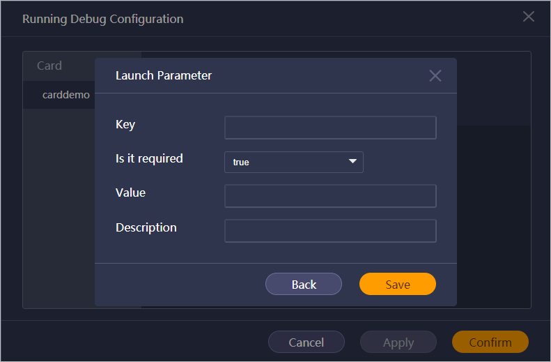 Quick App Ide Setting Card Startup Parameters-Setting Debugging Parameters-Debugging ...