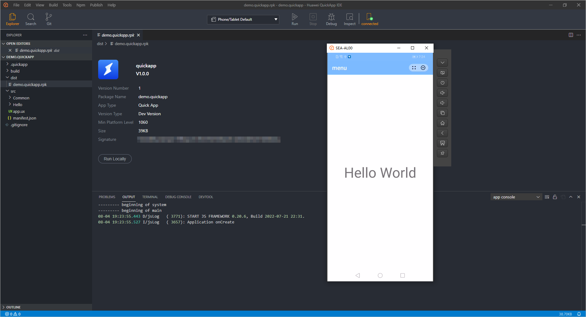 Quick App Ide Local Tests-Testing a Quick App-HUAWEI Quick App IDE Operation Guide ...