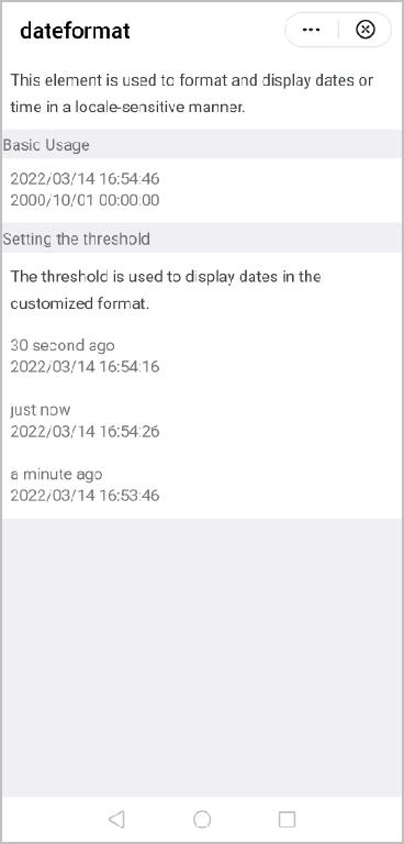 Datetimeformat Notification dateformat-Custom Elements-Framework-Special Topics-Quick App - HUAWEI ...