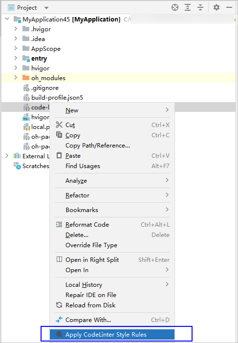 配置代码检查规则