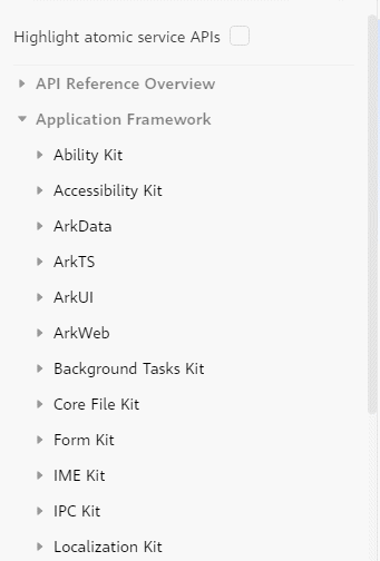 Atom Api Atomic Service API Description-References - HUAWEI Developers