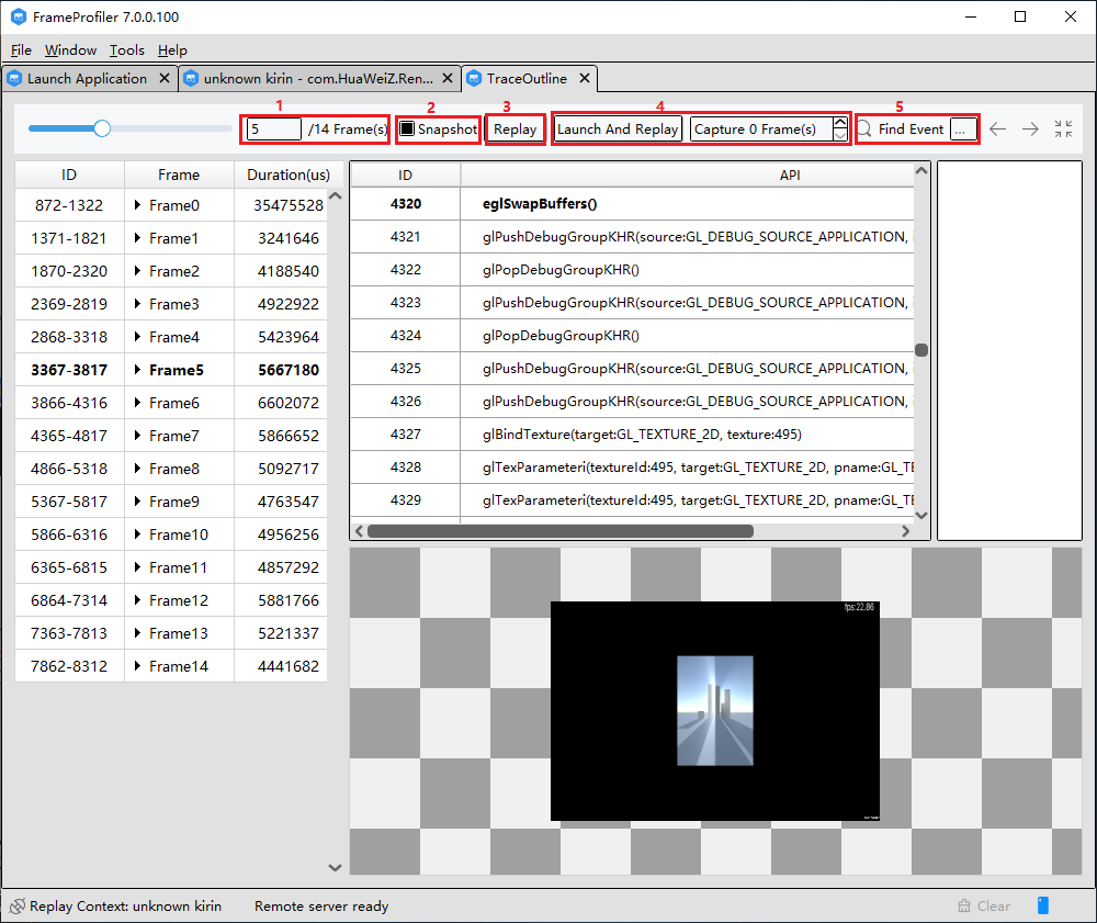 Consecutive Frame Capture and Playback-UI Elements-Frame Profiler Usage ...