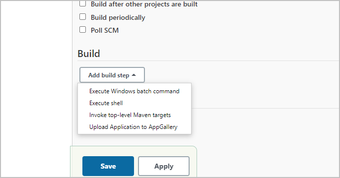 Usage-Jenkins-CI/CD Platform-Connect API - HUAWEI Developers