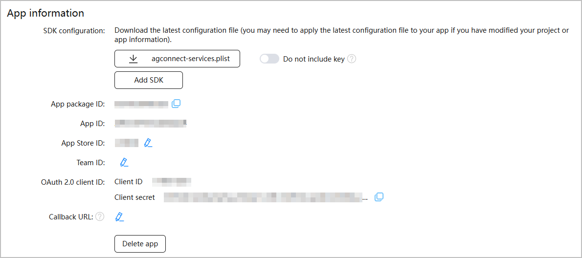 Obtaining the SDK Configuration File-Configurations in AppGallery ...