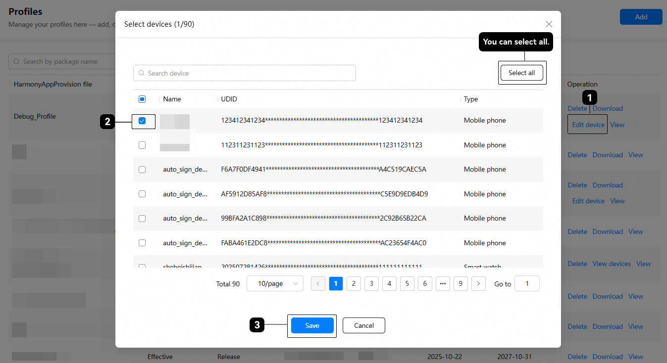 Requesting a Debug Profile-Managing Profiles-AppGallery Connect ...