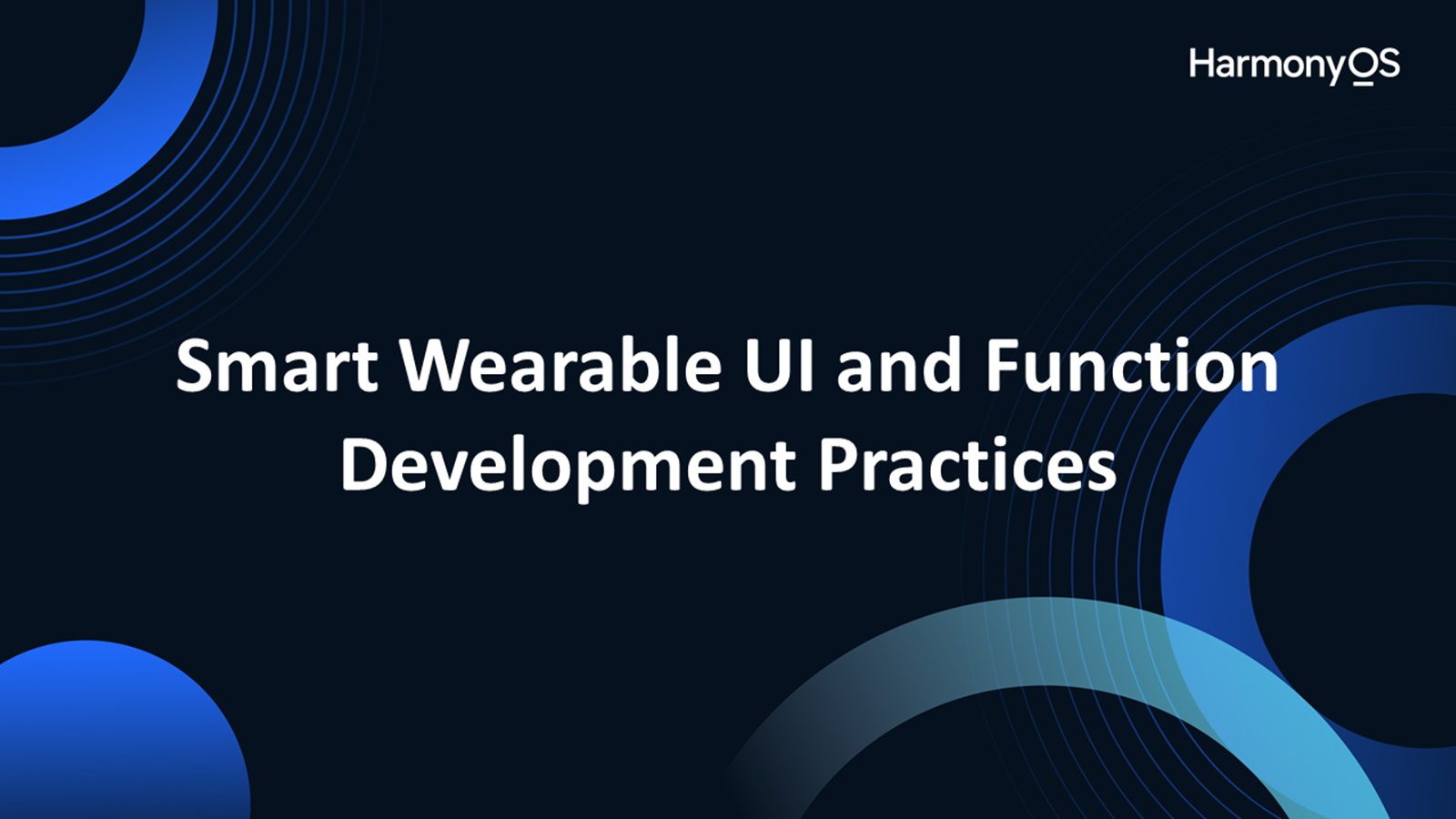 Smart Wearable UI and Function Development Practices