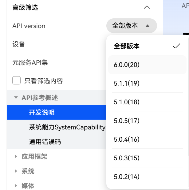 API版本