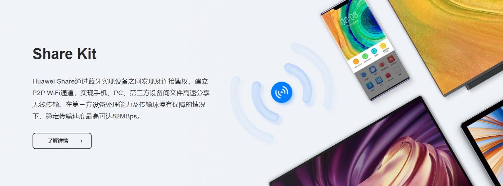share kit | 华为分布式能力开放捷报频传，其成员Huawei Share 全面开放成吸睛焦点！-华为开发者话题| 华为开发者联盟