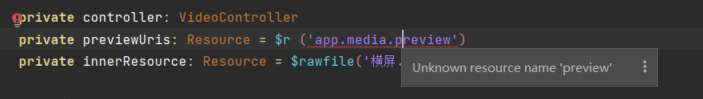 Video组件 示例代码 $r ('app.media.preview') 报 unknow resource name 'preview'-鸿蒙开发者社区