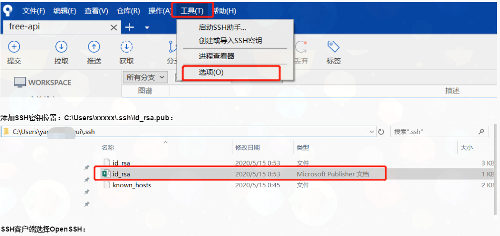 SourceTree使用详解（连接远程仓库，克隆，拉取，提交，推送