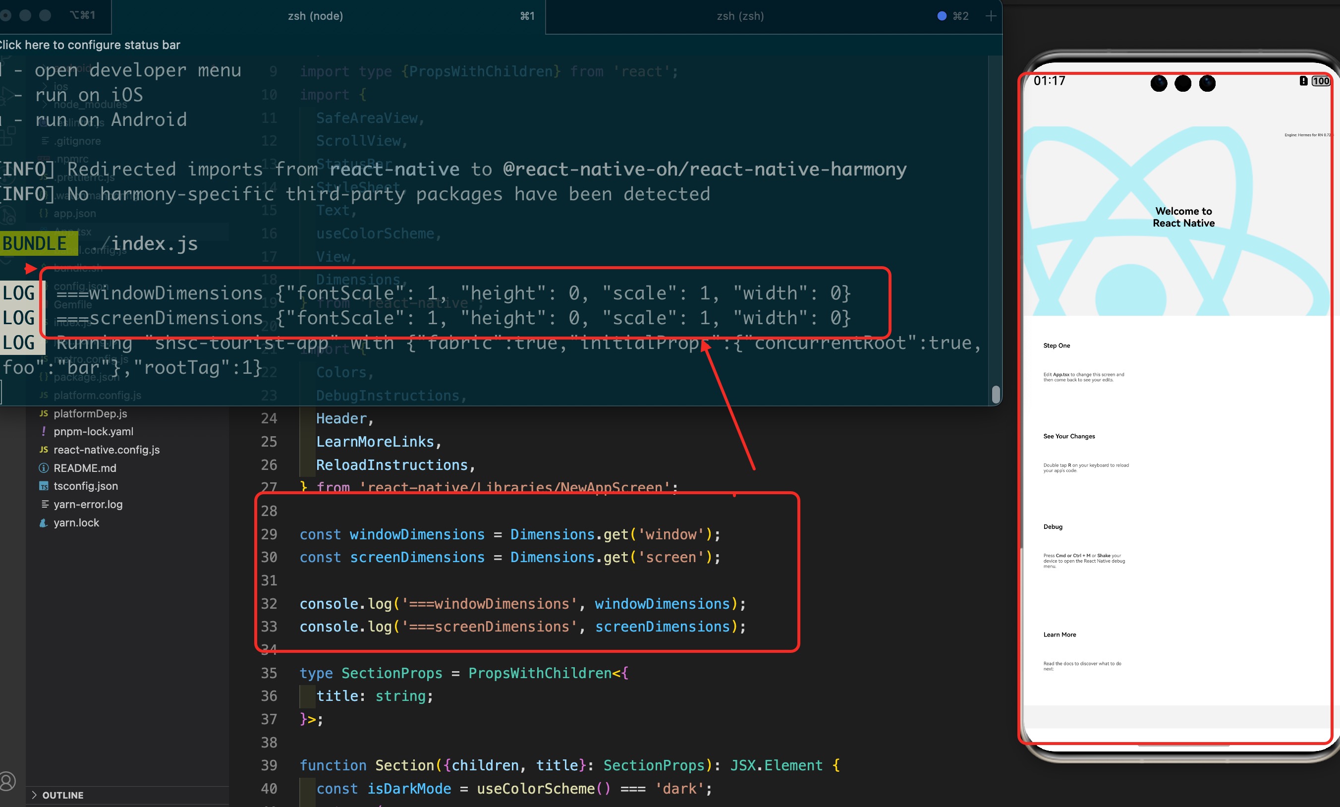 HarmonyOS、 React Native中Dimensions获取不到具体宽高-华为开发者问答 | 华为开发者联盟